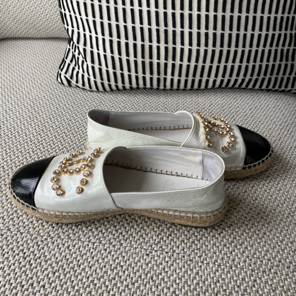 Coco Chanel Leather Espadrilles 37 Ladies - Picture 5 of 9